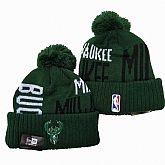 Milwaukee Bucks Team Logo Knit Hat YD (1),baseball caps,new era cap wholesale,wholesale hats